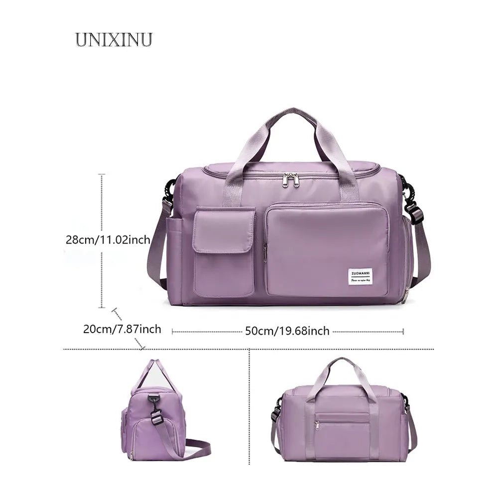 UNIXINU Handgepäck-Reisetasche mit großem Fassungsvermögen und Schuhfach - Jossbe